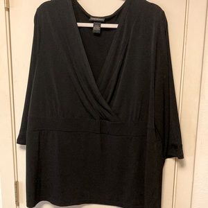 Classic black Lane Bryant blouse